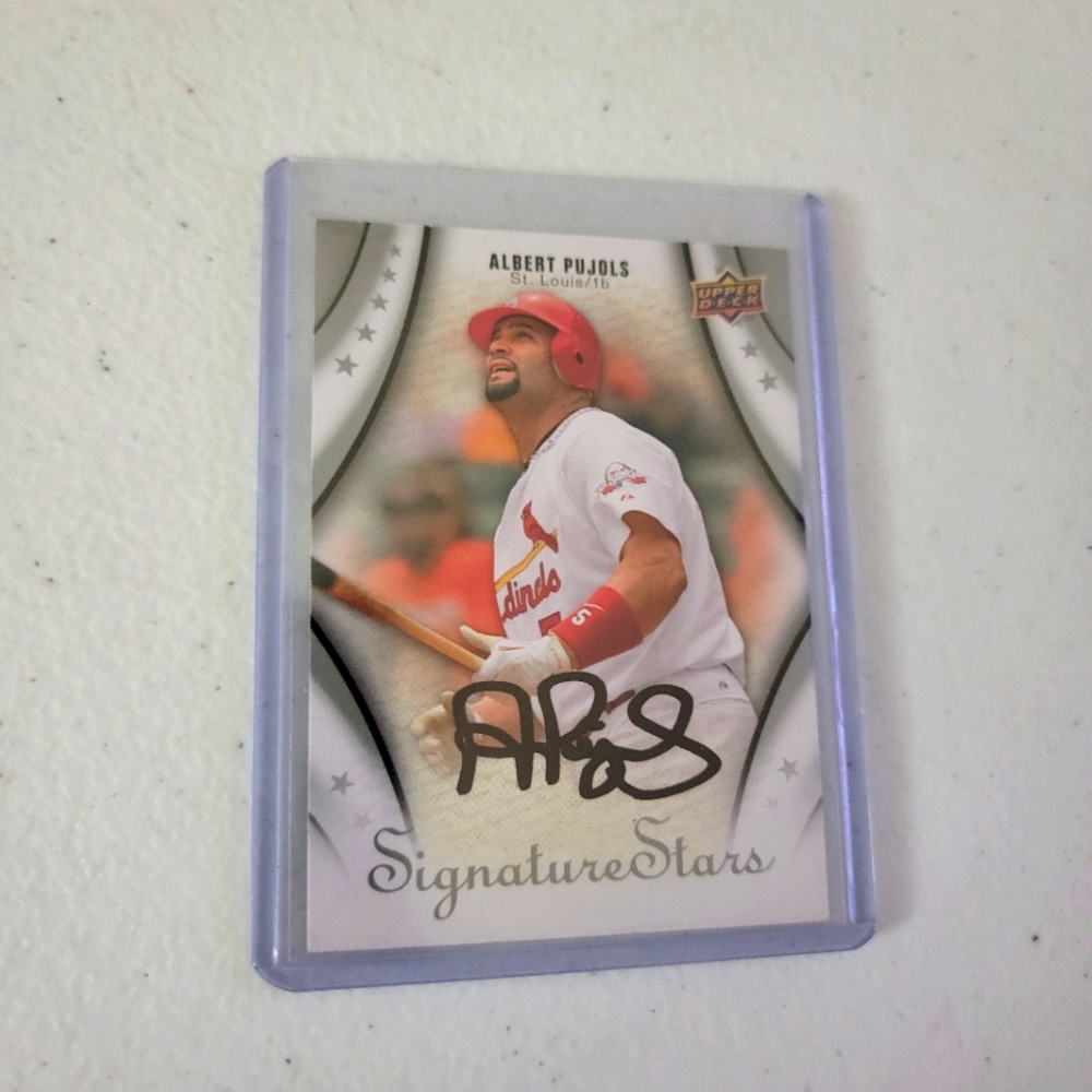 Albert Pujols Signed Card
